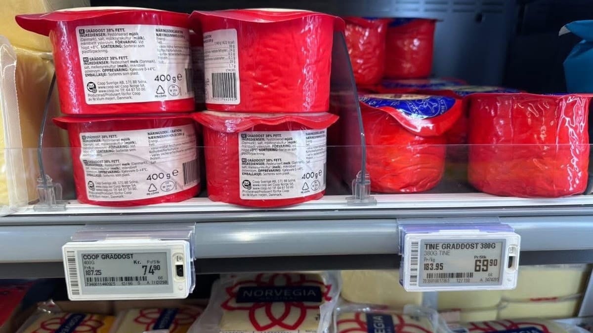 Debatt om prisforskjeller på ost og butikkenes egne merkevarer